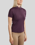 Montar MoDahne Short Sleeve Polo with Crystals and Lasercut, Fig