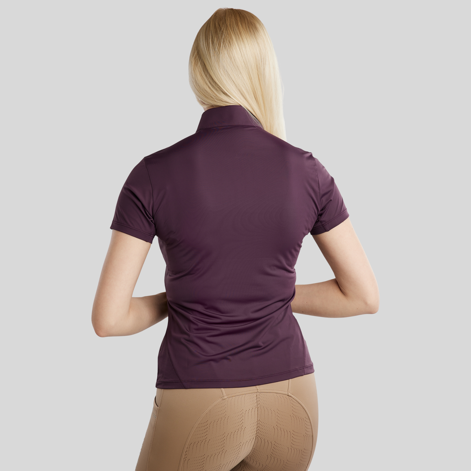 Montar MoDahne Short Sleeve Polo with Crystals and Lasercut, Fig