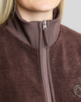 Montar MoEbba Ladies Full Zip Teddy Body Warmer, Black Peony