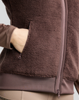 Montar MoEbba Ladies Full Zip Teddy Body Warmer, Black Peony