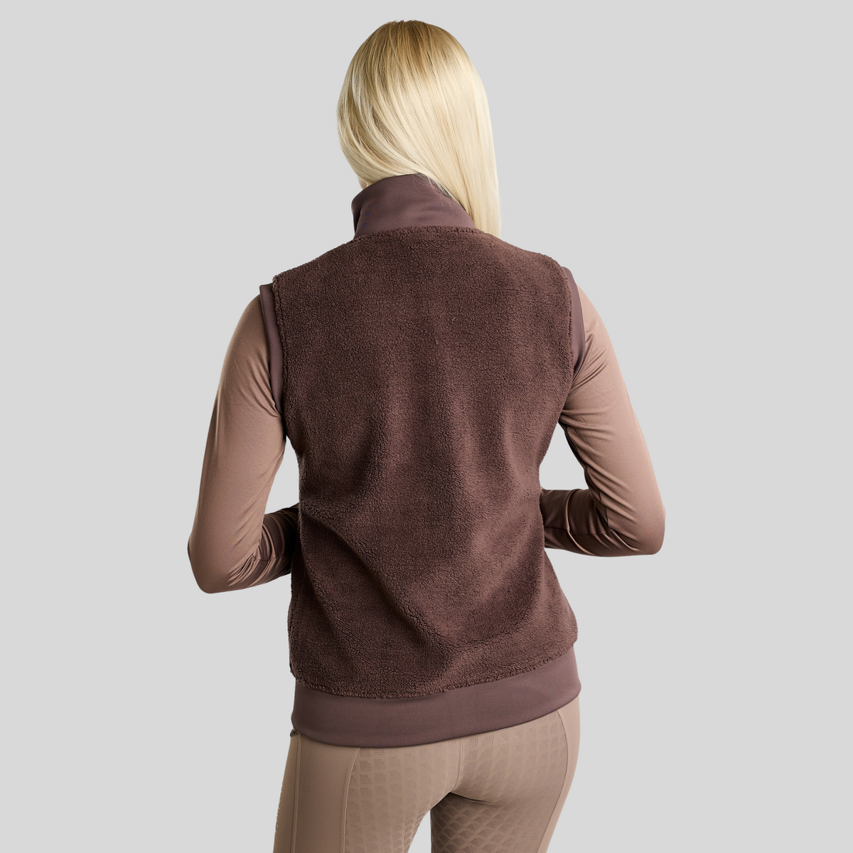 Montar MoEbba Ladies Full Zip Teddy Body Warmer, Black Peony
