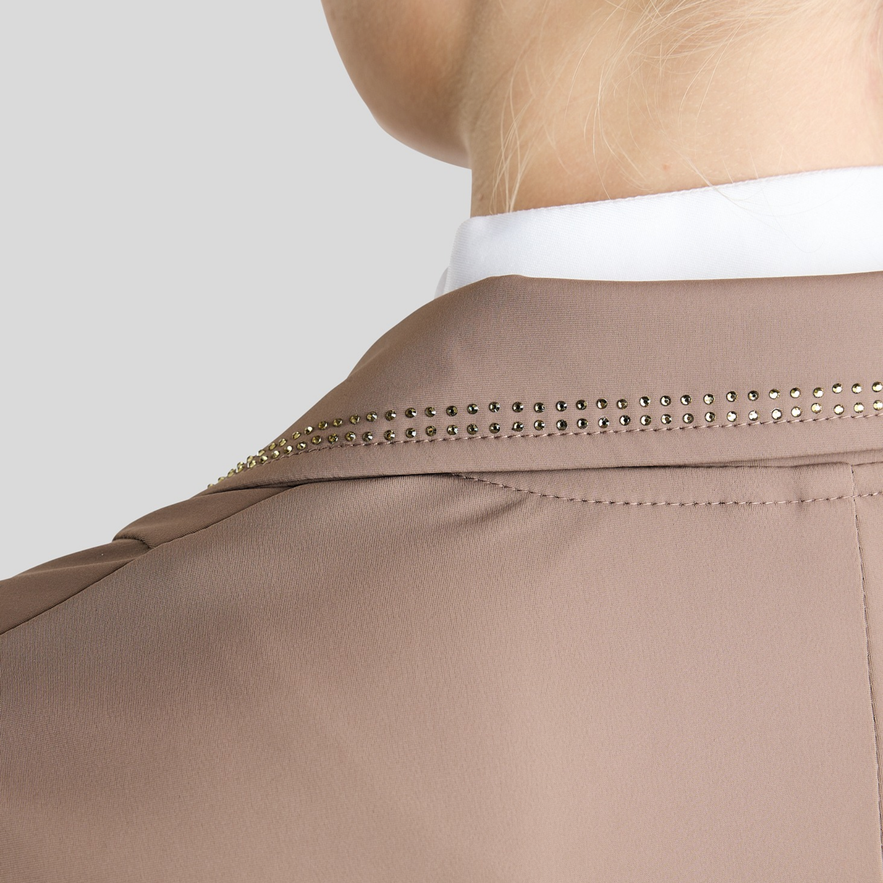 Montar MoEve Ladies Softshell Competition Jacket with Crystals, Nougat Brown