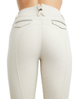 Montar MoGloria Caviar Tape Ladies Full Grip Breeches, Light Silver Grey