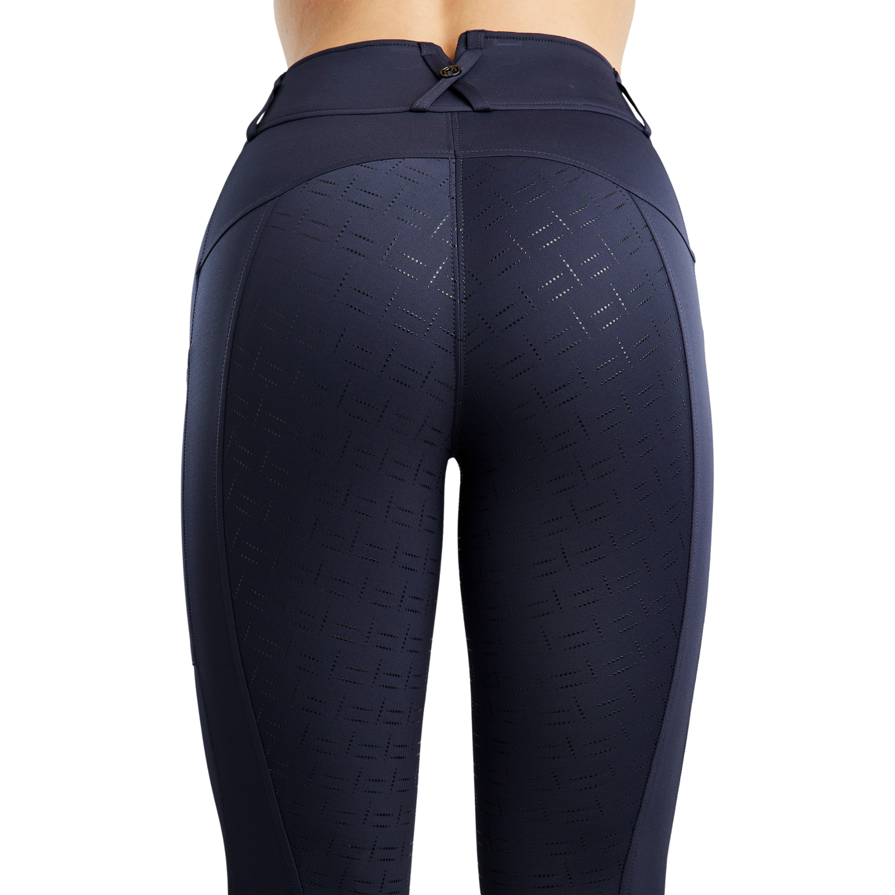 Montar MoGloria Caviar Tape Ladies Hybrid Pull On Full Grip Leggings, Navy