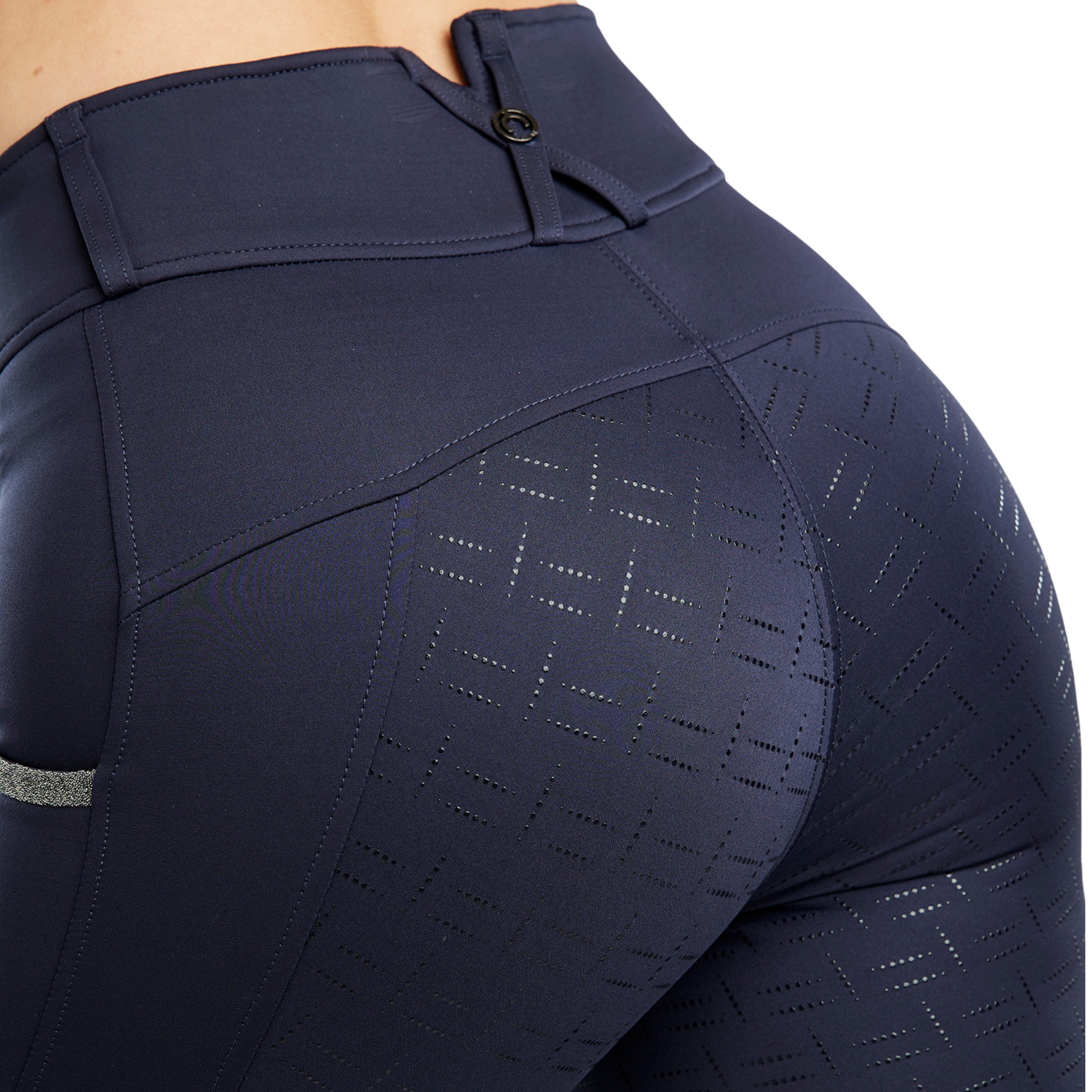 Montar MoGloria Caviar Tape Ladies Hybrid Pull On Full Grip Leggings, Navy