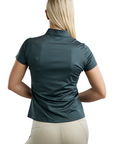 Montar MoGloria Ladies Short Sleeved Training Shirt with Caviar Tape, Dark Slate