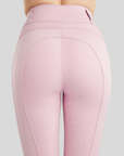 Montar MoLila Champagne Crystal Tape Ladies Full Grip Pull On Leggings, Candy Pink