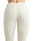 Montar MoZida Ladies Refined Breeches with Gun Metal Crystals Full Grip, Warm Light Gray