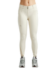 Montar MoZida Ladies Refined Breeches with Gun Metal Crystals Knee Grip, Warm Light Gray