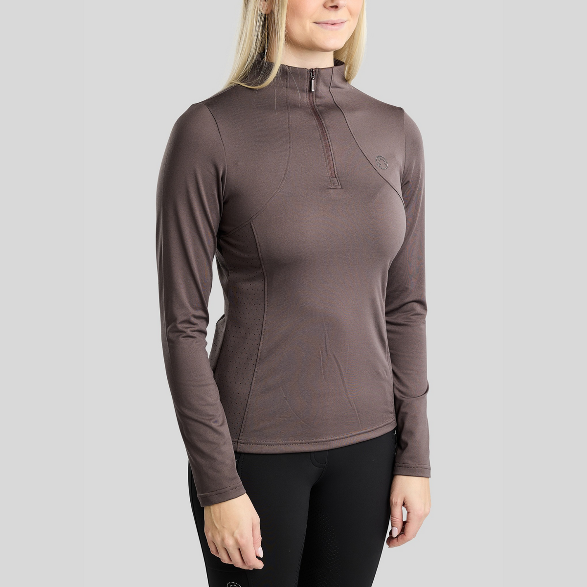 Montar MoZida REFINED Ladies Long Sleeve Thermo Base Layer, Black Peony