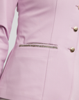Montar MoLila Competition Jacket with Champagne Crystal Tape and Crystals, Candy Pink