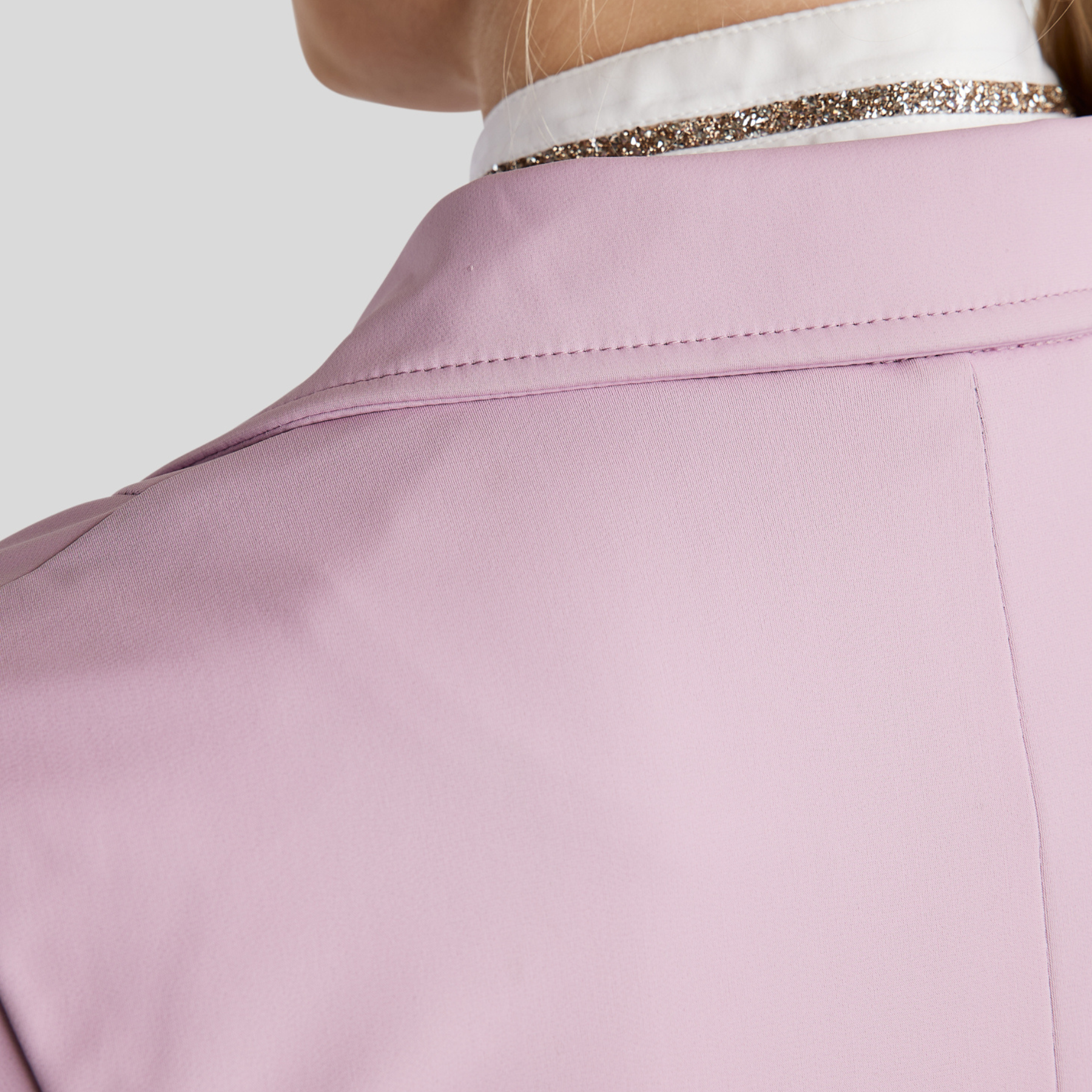 Montar MoLila Competition Jacket with Champagne Crystal Tape and Crystals, Candy Pink