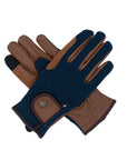 Sixteen Cypress Riding Gloves, Navy & Cognac