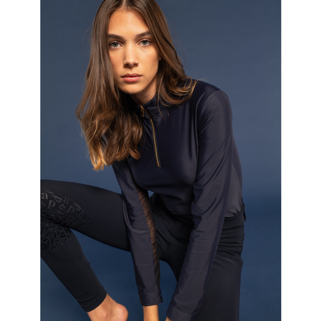 Dada Sport New Pablo Ladies Long Sleeve Polo Shirt, Navy