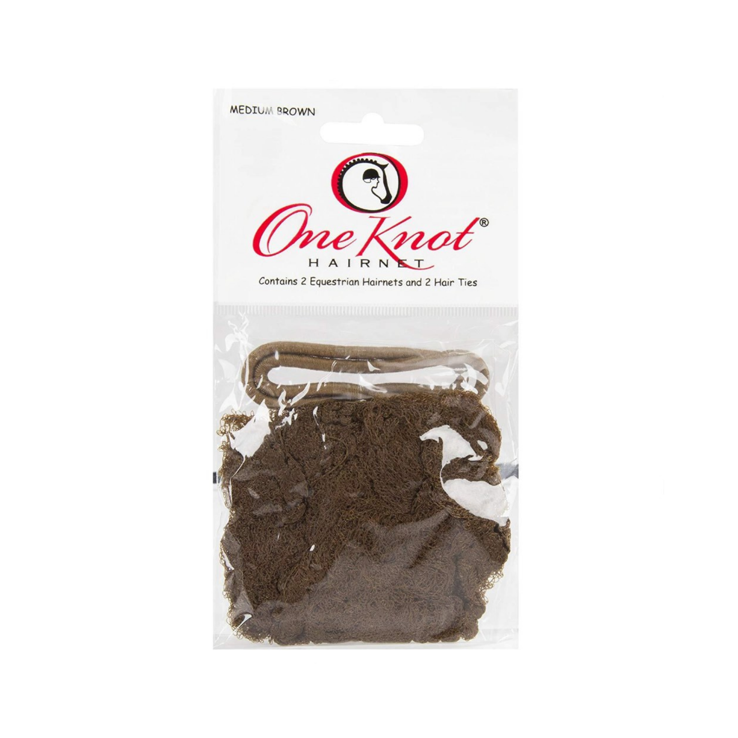 One Knot Hair Net, Medium Brown
