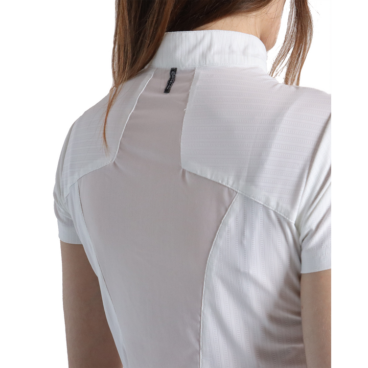 Montar MoMeadow Ladies Short Sleeve Mesh Training Shirt, White