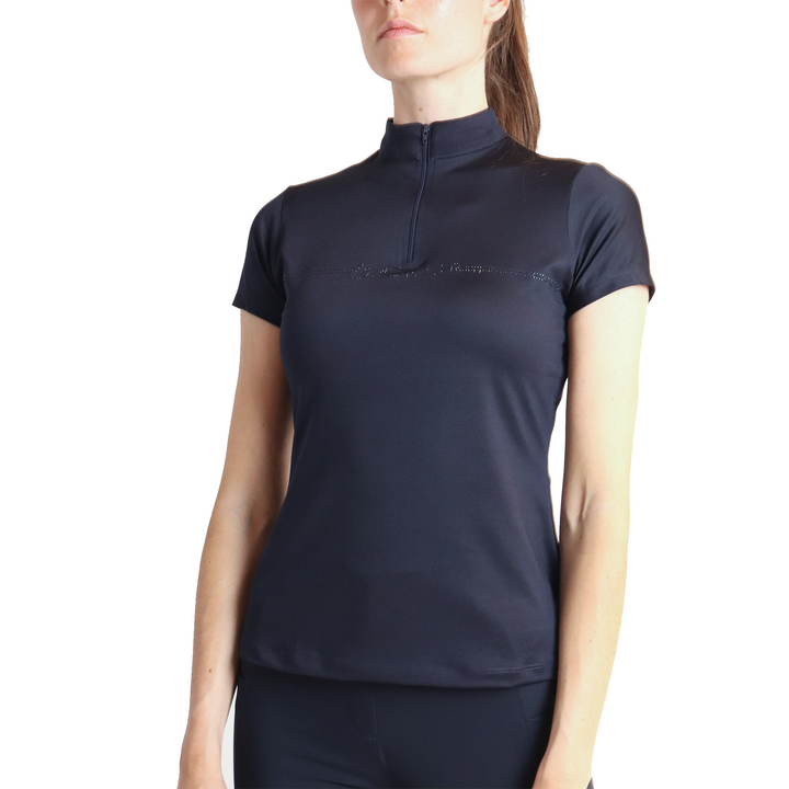 Montar MoAviana Ladies Short Sleeve Training Shirt, Navy