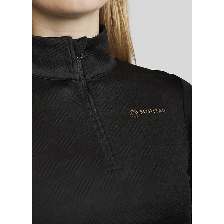 Montar MoCilia Ladies Long Sleeve Training Shirt, Black