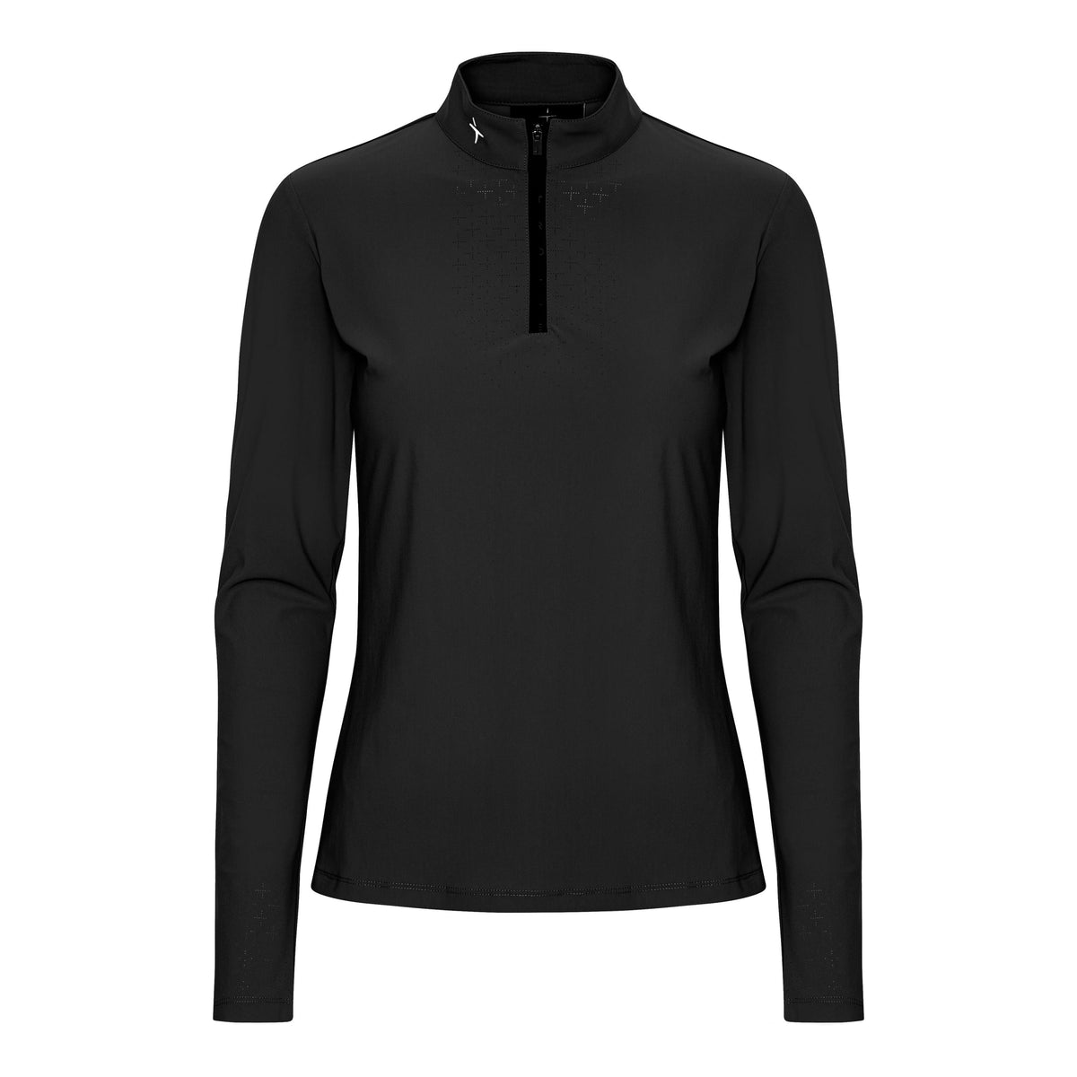 Trolle Ladies Perforated Long Sleeve Training Shirt, Black
