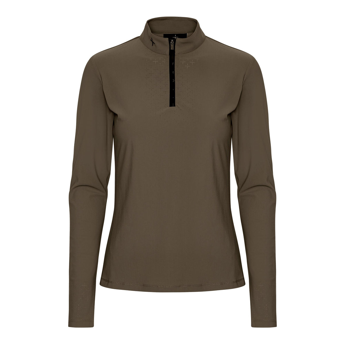 Trolle Ladies Perforated Long Sleeve Training Shirt, Olive