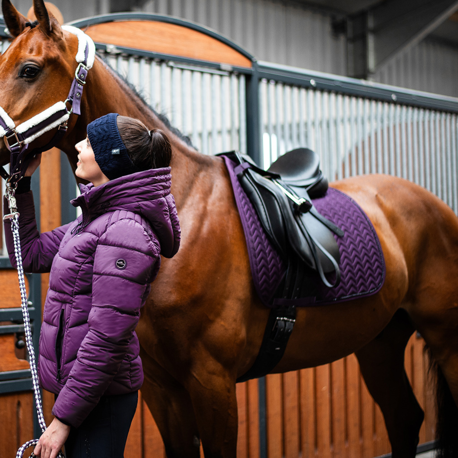 Schockemohle Power Pad Dressage Saddle Pad, Deep Mauve