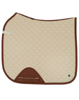 Sixteen Cypress Dressage Pad, Pearl & Cognac