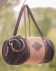 Penelope Canvas Bowl Bag, Pink & Black