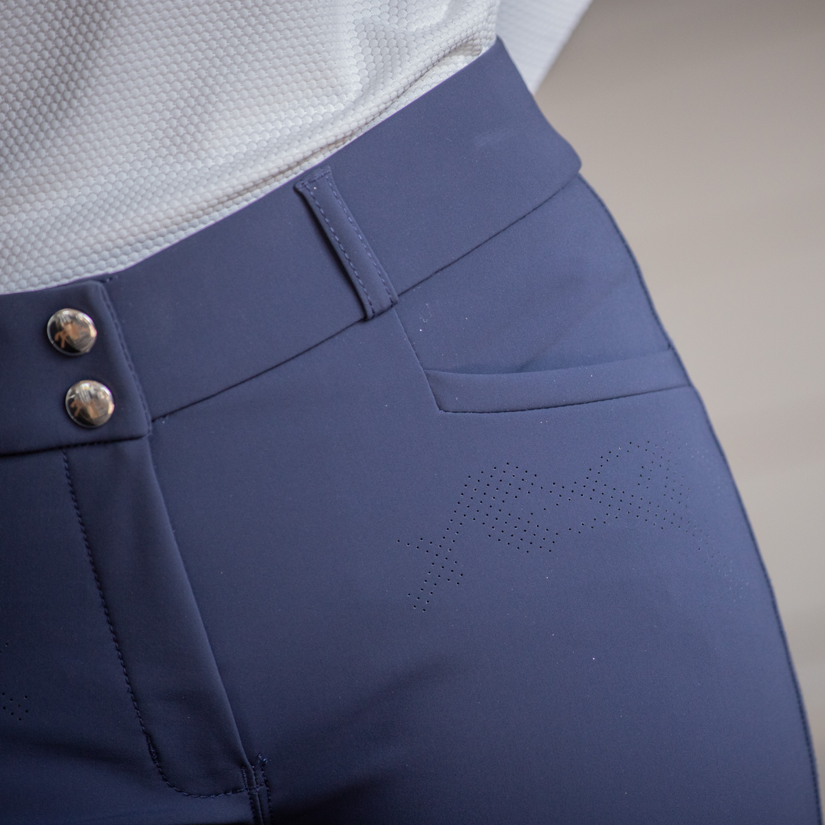 Pénélope Ladies New Majestic Knee Grip Breeches, Navy