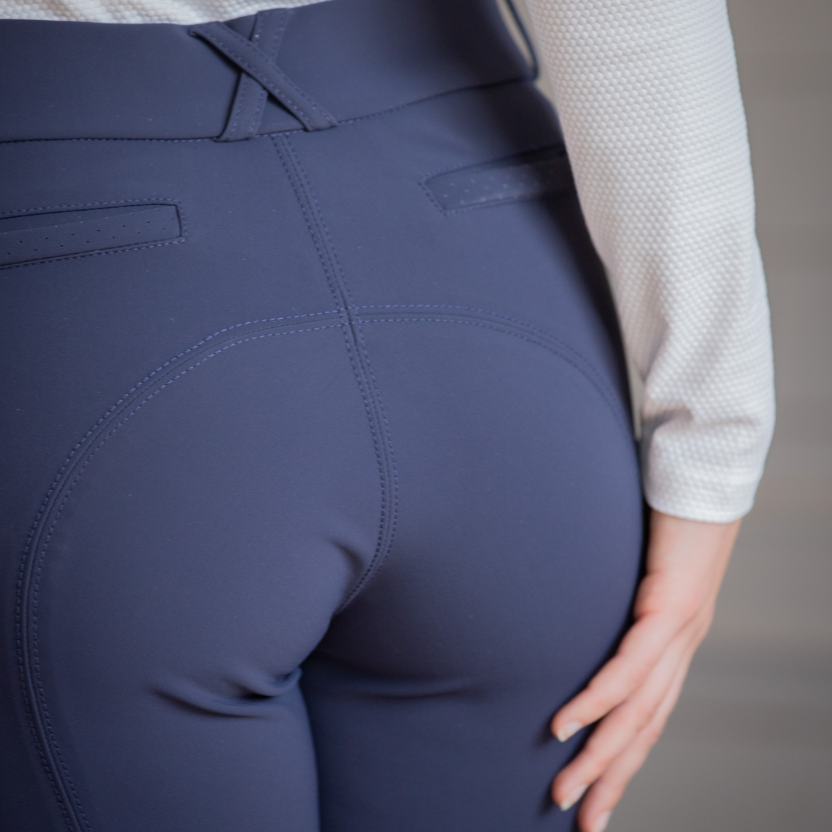 Pénélope Ladies New Majestic Knee Grip Breeches, Navy