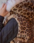 Pénélope Léolyon Jacket, Black w/ Leopard