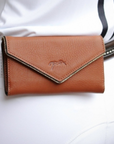 Penelope Phone Pocket, Brandy/Cognac