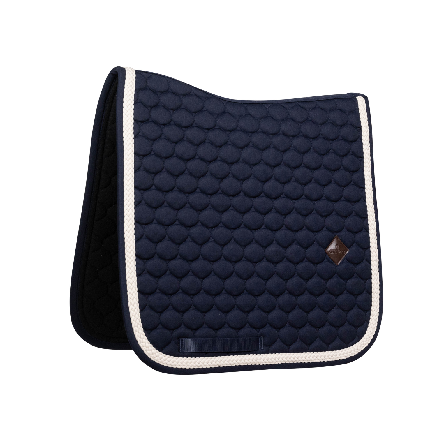 Kentucky Horsewear Dressage Saddle Pad with Plaited Cord, Navy