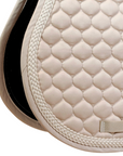 Kentucky Horsewear Show Jumping Saddle Pad with Plaited Cord, Beige