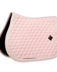 Kentucky Horsewear Show Jumping Saddle Pad with Plaited Cord, Soft Rose