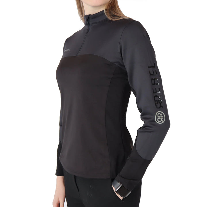 Montar REBEL 2 Color Training Shirt, Black/Gray