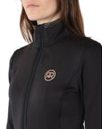 Montar REBEL Rosegold Crystal Full Zip Lightweight Jacket, Black