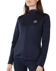 Montar REBEL Rosegold Crystal Full Zip Lightweight Jacket, Navy