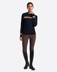 RG Wool Blend Crew Neck Sweater, Navy