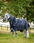 Rambo 1680D Plus Turnout 100g, Navy/Thunderstorm Grey & Silver
