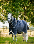 Rambo 1680D Plus Turnout 100g, Navy/Thunderstorm Grey & Silver