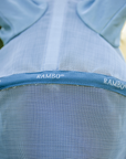Rambo Fly Mask, Heather Blue/Blue & Silver