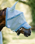 Rambo Fly Mask, Heather Blue/Blue & Silver