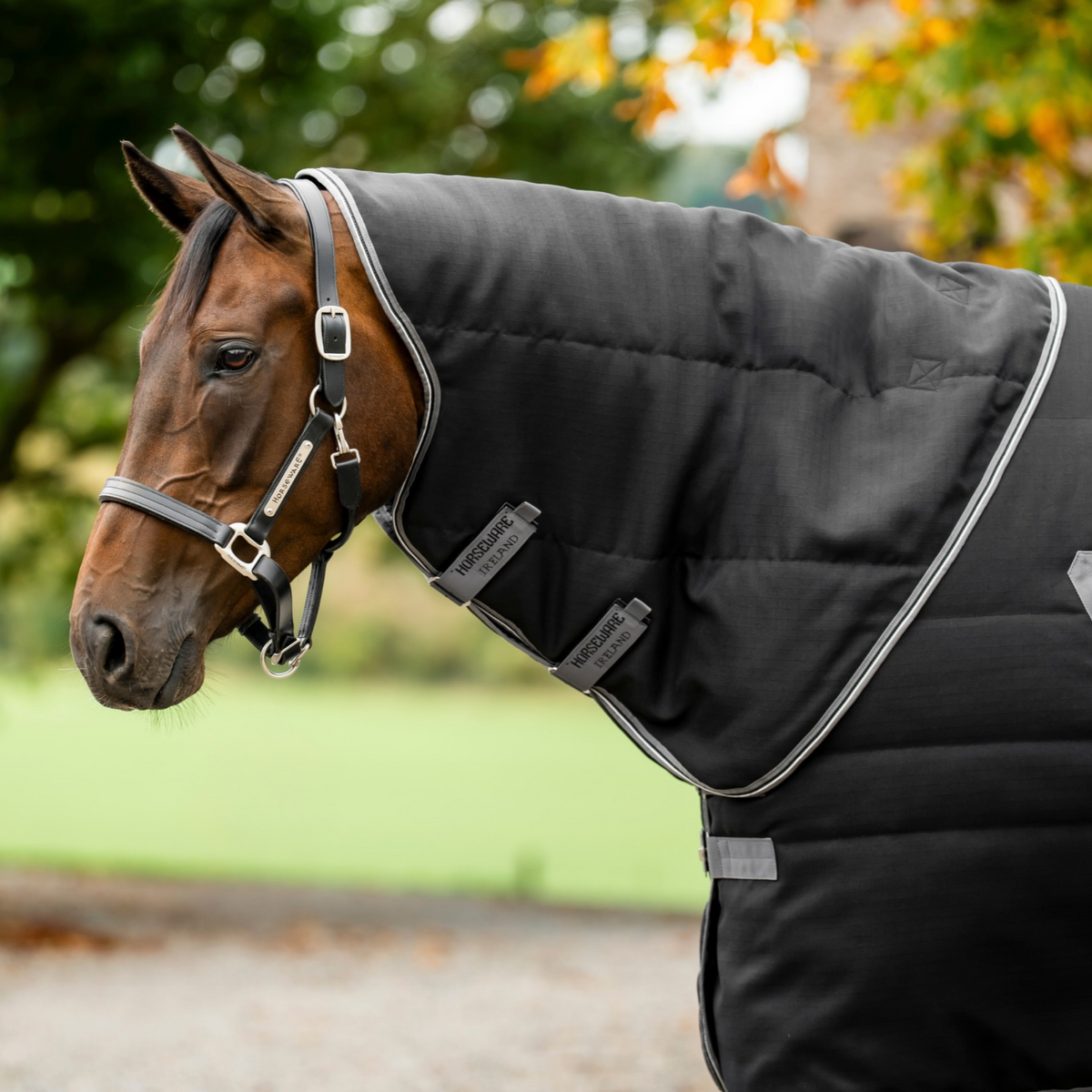 Rambo Stable Hood 100g, Black/Thunderstorm Grey &amp; Silver