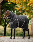 Rambo Stable Hood 100g, Black/Thunderstorm Grey & Silver