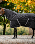 Rambo Stable Hood 100g, Black/Thunderstorm Grey & Silver