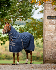 Rambo Stable Hood 100g, Navy/Thunderstorm Grey & Silver