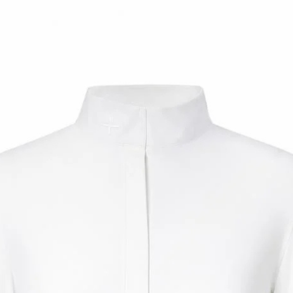 Trolle Ladies Hunter Half Placket Long Sleeve Competition Shirt, White on White