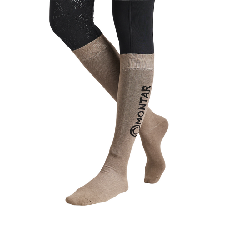 Montar Socks with Logo, Latte