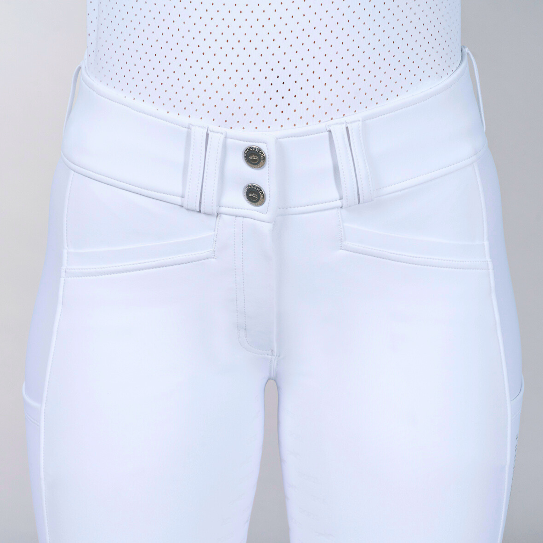 Schockemohle SPCarola Pro Ladies Full Grip Breeches, Optical White