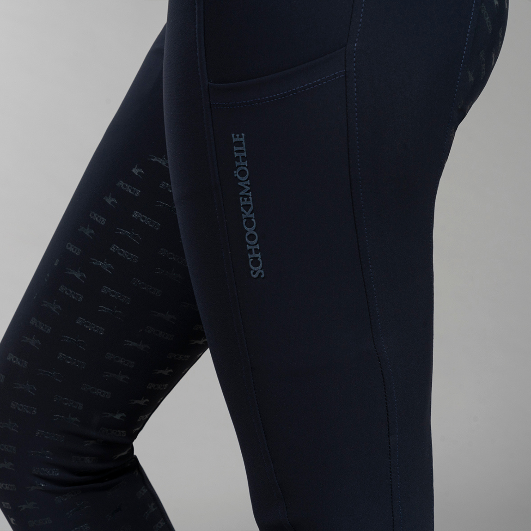 Schockemohle SPCarola Ladies Full Grip Breeches, Dark Navy